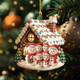 Personalized Gingerbread House Ornament, Custom Snowman Family Gift