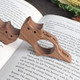 Personalized Wooden Book Page Holder, Book lovers gift