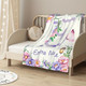 Personalized Floral Name Blanket
