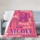 Custom Name Throw Blanket - Personalized Girls and Boys Blanket