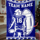 Customizable Football Blanket - Personalized Name and Team Design