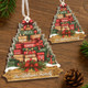 Family Christmas Ornament 2025, Personalized Stacked Gifts Family Ornament