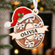 Personalized Gingerbread Alphabet Ornament: 3D Letter Name Stocking Tags