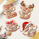 Personalized Gingerbread Alphabet Ornament: 3D Letter Name Stocking Tags