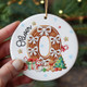 Personalized Gingerbread Alphabet Ornament: