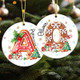 Personalized Gingerbread Alphabet Ornament: