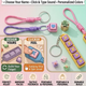 Name Clicker Fidget Keychain- Clicky or Silent!| Personalized keyboard Clicker FidgetToy