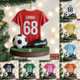 Personalized Soccer Sport Christmas Tree Ornament for Kids