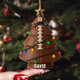 Football Christmas Decor With Name & Number Football Christmas Ornament