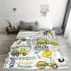 Personalized Construction Fleece Blanket with Name
