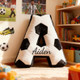 Personalized Soccer Ball Letter Pillow Custom Initial Pillow with name