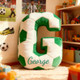 Personalized Soccer Ball Letter Pillow Custom Initial Pillow with name