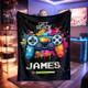 Personalized Color Ink Get Ready Gamepad Blanket