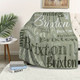 Personalized,Blankets  Soft & Cozy, All-Season Vintage Print in Pink & Black with White Text