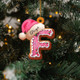 Personalized Gingerbread Letter Ornament, Custom Name Christmas Tree Decor