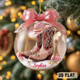 Custom Name Cow Girl Boots Acrylic Ornament