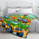 Customizable Dinosaur Park Flannel Blanket a?? Personalized Name