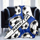 Customizable Football Pattern Throw Blanket