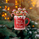 Personalized Gingerbread Family Ornament, Custom Christmas Mug Keepsake