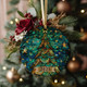 Custom  Christmas Tree Ornament 2025, Stained Glass Holiday Decoration
