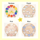 Personalized Wooden Name Clock with Shape Chrin Gift Puzzle Toys
