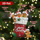 Personalized Gingerbread Family Christmas Ornament - Custom Names & Family Tree Design