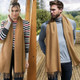 Custom Name Embroidered Scarf, Personalised Woven Oversized Scarf for Womens