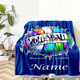 Custom Volleyball Blanket - Personalized Name/Text
