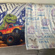 Personalized Monster Truck Kids Blanket - Custom Boys Name Throw