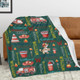 Personalized Monster Truck Kids Blanket - Custom Boys Name Throw