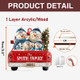 Personalized Snowman Family Ornament, Custom Family Of 3 4 5 6 Christmas Ornament