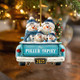 Personalized Snowman Family Ornament, Custom Family Of 3 4 5 6 Christmas Ornament