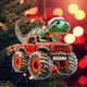 Custom Dinosaur Christmas Ornament, Monster Truck Ornament
