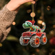 Custom Dinosaur Christmas Ornament, Monster Truck Ornament
