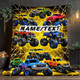 Ized Racing Car Themed Blanket Suitable for Bed