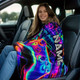 Custom Name Gaming Controller Flannel Throw Blanket