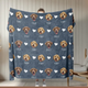 Custom Pet Blanket Using Pet Photo  Name Custom Dog Blanket Personalized Dog Blankets
