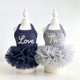 Custom Pet Tutu Dress with Name, Personalized Dog Summer Apparel