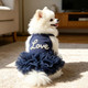Custom Pet Tutu Dress with Name, Personalized Dog Summer Apparel