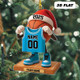 Personalized Basketball Jersey Christmas Ornament Custom Name Basketball Player