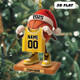Personalized Basketball Jersey Christmas Ornament Custom Name Basketball Player