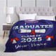 Custom Name Graduation Season 2025 Fleece Blanket Signature