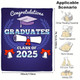 Custom Name Graduation Season 2025 Fleece Blanket Signature