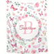 Personalized Butterfly and Floral Print Blanket