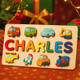 Custom Wooden Name Puzzle a?? Vehicles Theme | Personalized Baby Gift