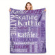 Blanket Personalized Flannel Throw Blanket for Son Daughter