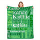 Blanket Personalized Flannel Throw Blanket for Son Daughter