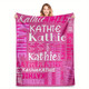 Blanket Personalized Flannel Throw Blanket for Son Daughter