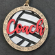 Volleyball coach gift, Personalized volleyball ornament / car charm