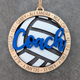 Volleyball coach gift, Personalized volleyball ornament / car charm